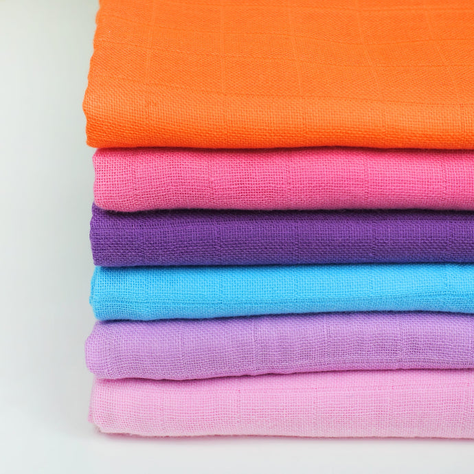 Muslin Squares Brights Six Pack