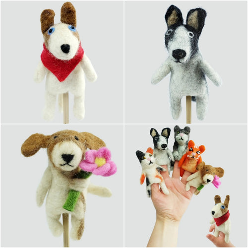 Dog Finger Puppets - Any 3 For £19.99