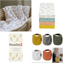 Gift - Rainbow Blanket, Muslins, Burp Cloths & Bib