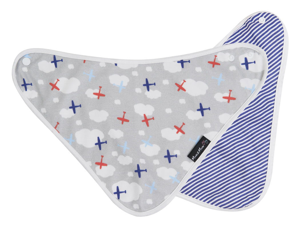 Mum 2 Mum Bamboo Bandana Bib - 8 Reversible Patterns